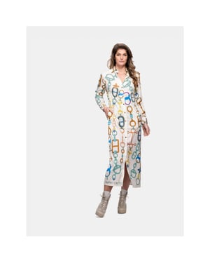 Mucho Gusto Jurk francis bay met kettingprint