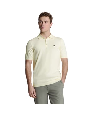No Excess Pullover short sleeve polo button s offwhite
