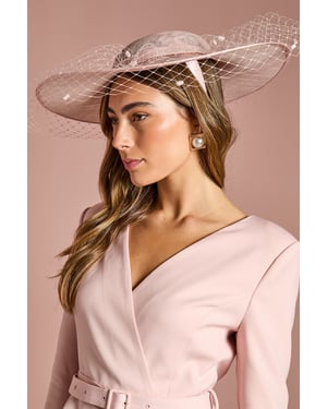 Wide Brim Mesh Hat