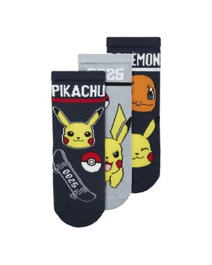 Name It Jongens sokken nmmsantiago pikachu 3-pack donkerblauw