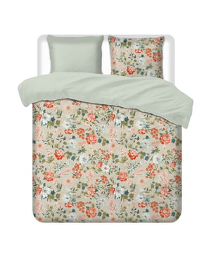 Terschellinger Wolweelde Luxueuze terschellinger flanellen winter dekbedovertrekset – veldbloemen vintage