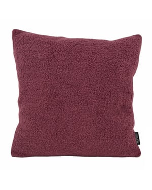 Gek op kussens! Teddy burgundy | 45 x 45 cm | kussenhoes | polyester