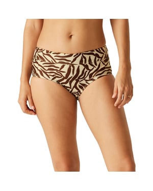 Regatta Dames/Dames Paloma Zwemshort met Zebraprint (Lichtbruin/ donkerbruin)