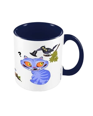 K-Pop Demon Hunters Tvåfärgad Derpy Tiger Mug (Marin/Vit/Blå)