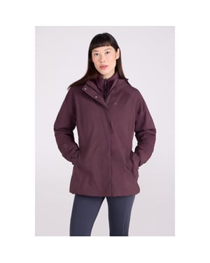 Mountain Warehouse Dames/Dames Alaskan 3 in 1 gewatteerd jack (Donkere Bourgogne)