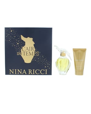 Nina Ricci L'air Du Temps Eau de Toilette 100ml + Body Lotion 75ml Gift Set for Her