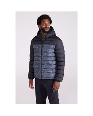 Mountain Warehouse Vadderad Seasons II Camo-jacka för herrar (Monokrom)