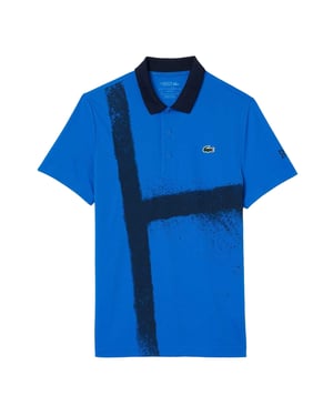 Lacoste Heren Novak Djokovic Tennis Poloshirt (Blauw)