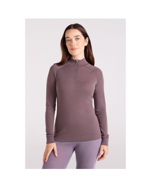 Mountain Warehouse Dames/Dames Merino Wol Zip Hals Thermo Top (Bruin)