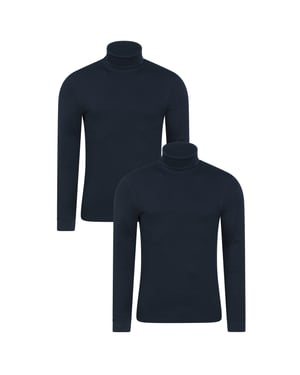 Mountain Warehouse Heren Meribel Thermo Top (Set van 2) (Marine)