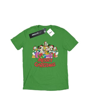 Disney Dames/Dames Mickey Mouse And Friends Kerstmis Katoenen Vriendje T-shirt (Iers Groen)