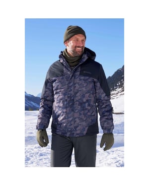 Mountain Warehouse Skidjacka Shadow II med tryck, herr (Brun)