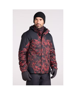 Mountain Warehouse Skidjacka Shadow II med tryck, herr (Ljus orange)