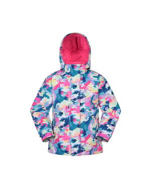 Mountain Warehouse Ski jas voor kinderen/kleuters Sneeuwklokje aquarel (Helder Roze)