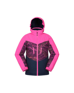 Mountain Warehouse Skidjacka Storm II Extreme Galaxy Ombre för barn/Kids (Mörkrosa)