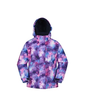 Mountain Warehouse Ski jas voor kinderen/kleuters Sneeuwklokje aquarel (Donkerpaars)