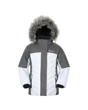 Mountain Warehouse Pyreneeën gewatteerd ski-jack voor kinderen/Kinderen (Wit)