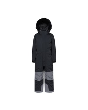 Mountain Warehouse Barn Piste Vattentät Snowsuit (Svart)