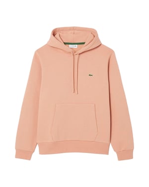 Lacoste Heren Organic Cotton Fleece Hoodie (Oranje)