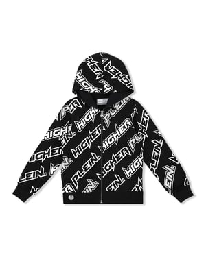 Hoodie Sweatjacka Space Plein