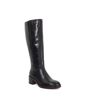 Dune Ladies Tammies - Leather Chunky Knee High Boots