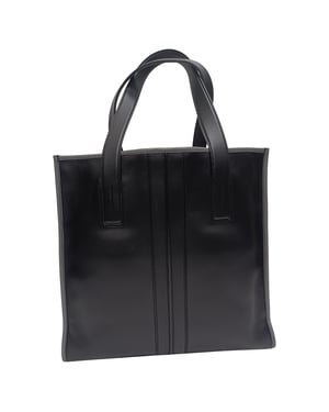 Tod's Slim Script Tote in Zwart Leer