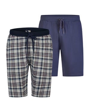 Phil & Co. Berlin Herrar herrar Pyjamas shorts Mysiga klassiker 2-Pack Sömnshorts, pyjamasshorts,