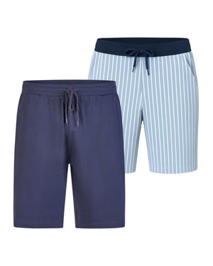 Phil & Co. Berlin Herrar herrar Pyjamas shorts Mysiga klassiker 2-Pack Sömnshorts, pyjamasshorts,