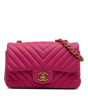 Mini Flap Chevron Quilted Bag