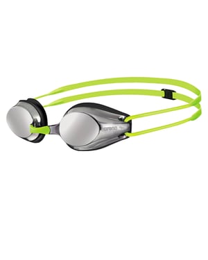 Arena Childrens/Kids Tracks Swimming Goggles (Silver/Black/Fluorescent Lime)