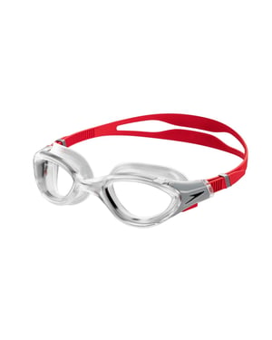 Speedo Uniseks Volwassene 2.0 Biofuse zwembril (Duidelijk/Rood)