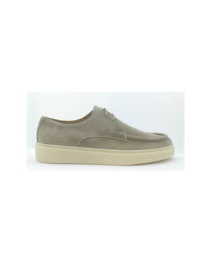 Giorgio 137126 zandkleurige suède veterschoen met rubber zool