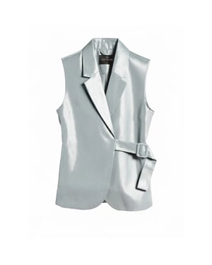 Aimee The Label gilet hope waistcoat blue