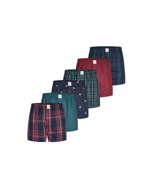 MG-1 Wijde boxershorts heren 6-pack multipack d620 multicolor