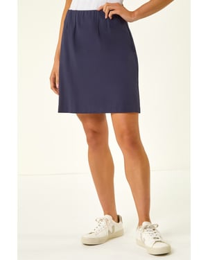 Petite Ponte Stretch Pencil Skirt