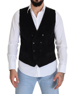 Corduroy Gilet Dubbelgeknopt
