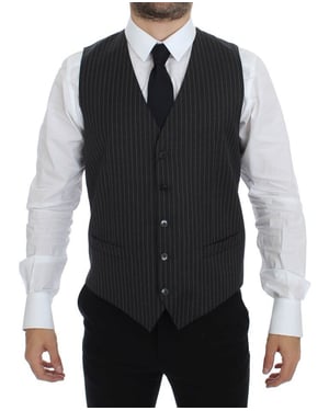 Gestreept Vest Klassieke Pasvorm