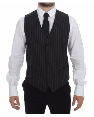 Narrow Stripe Vest Formele Stijl