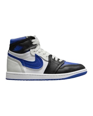 Nike Dames/Dames Air Jordan 1 Leren Trainers (Wit/zwart/blauw)