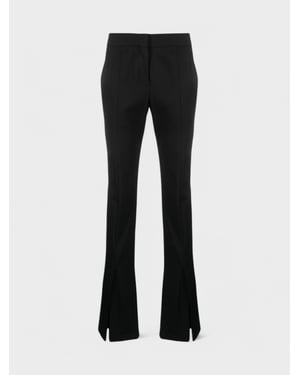 Off-White Wool Blend Basic Slim Pant Black