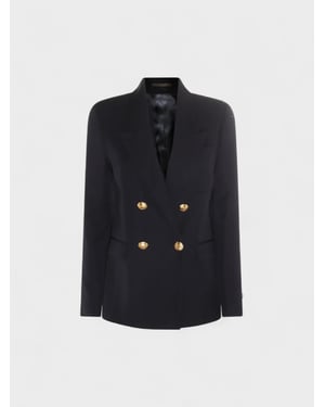 Palm Angels Waistband Double Jacket Navy Gold