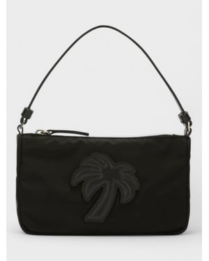 Palm Angels Grote Palm Nylon Pouch Zwart