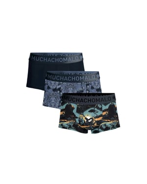 Muchachomalo Heren 3-pack trunks man lion