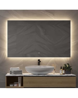 Vtw Living badkamerspiegel met verlichting en verwarming 160 x 80 cm