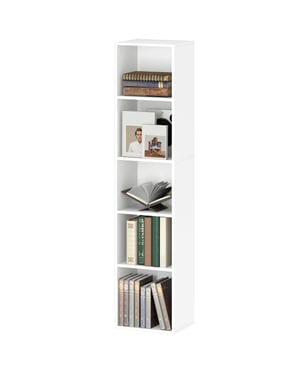 4goodz Boekenkast met 5 verstelbare planken 24x30x134 cm -