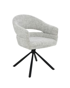 Livingfurn eetkamerstoel linn bisque oasis set van 2 62x58x85cm