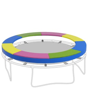 4goodz Dikke trampoline rand veerafdekking voor trampoline 305 cm