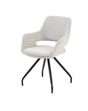 Livingfurn eetkamerstoel capp lodge set van 2 61x61x88cm