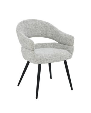 Livingfurn eetkamerstoel megan bisque oasis set van 2 62x58x85cm