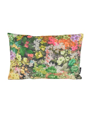 Gek op kussens! Velvet flowers 1 long | 30 x 50 cm | kussenhoes | velvet/polyester